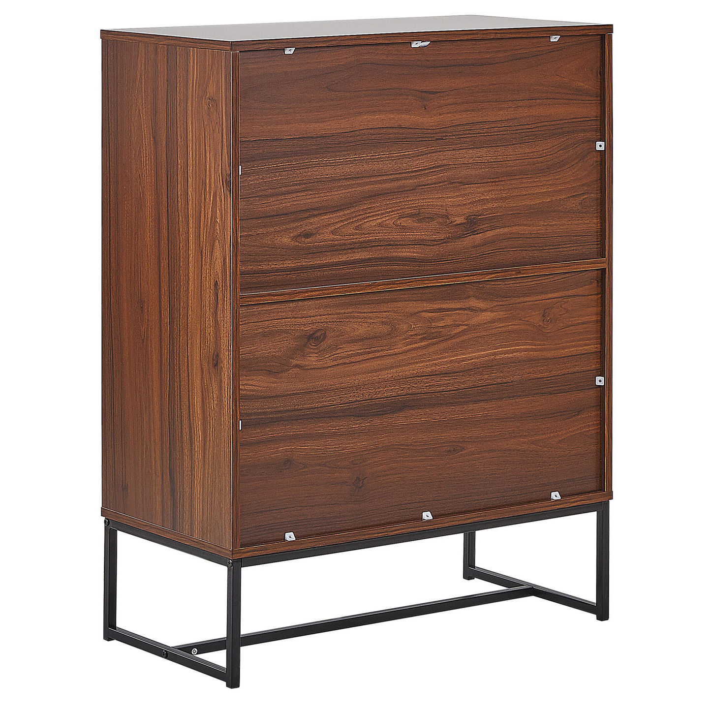 Schrank NUEVA 100 cm Dunkelbraun / Weiss
