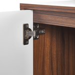 Schrank NUEVA 100 cm Dunkelbraun / Weiss