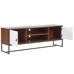 TV-Möbel NUEVA Dunkelbraun / Weiss