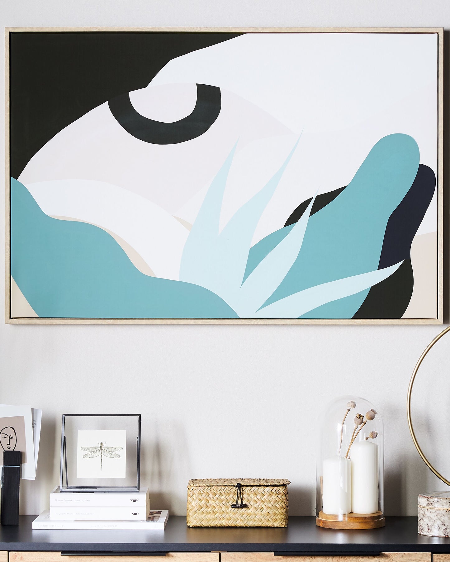 Canvas FORNEA Abstraktes Muster 63 x 99 cm Bunt