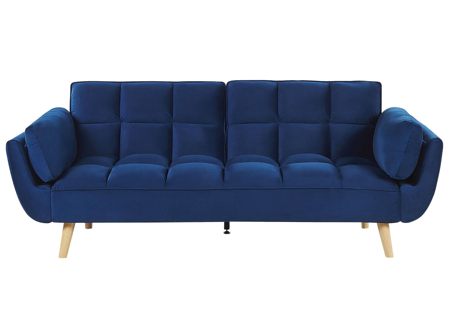 3-Sitzer Schlafsofa Samtstoff marineblau ASBY