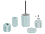 Badaccessoires Set 5-teilig GORBEA Keramik Blau