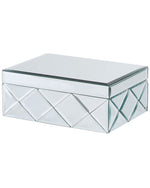 Schmuckkästchen Spiegeleffekt silber 25 x 20 cm GORRON