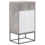 Kommode mit 4 Schubladen ACRA 106 cm Betonoptik Hellgrau