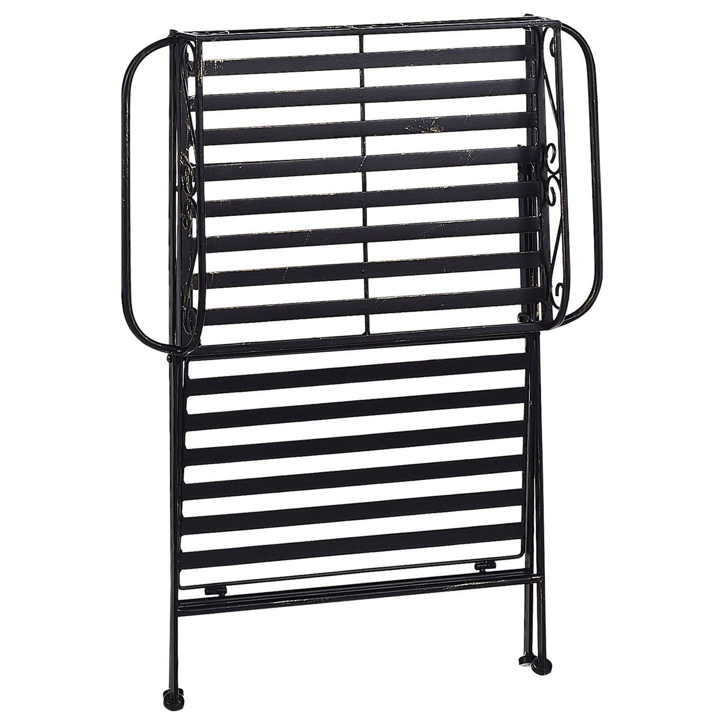 Beistelltisch Antik Optik schwarz rechteckig 35 x 40 cm ANCUD