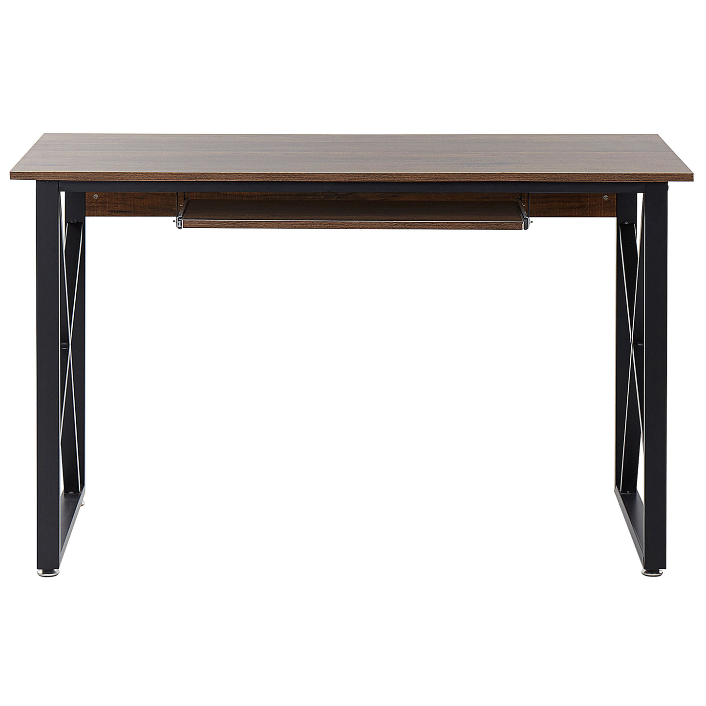 Schreibtisch schwarz / dunkler Holzfarbton 120 x 60 cm DARBY