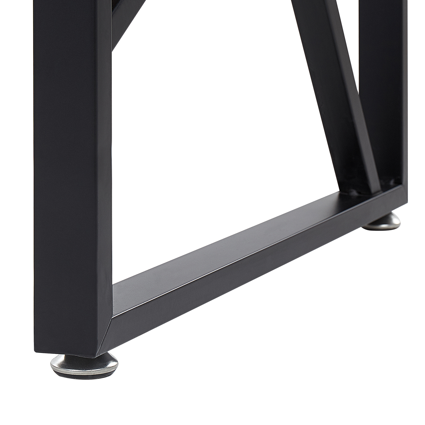 Schreibtisch schwarz / dunkler Holzfarbton 120 x 60 cm DARBY