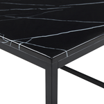 Couchtisch Marmor Optik schwarz rechteckig 60 x 100 cm DELANO