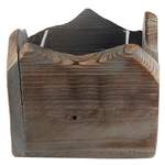 Kerzenständer 2er Set PLATEROS Holz 15/12 cm Dunkelbraun