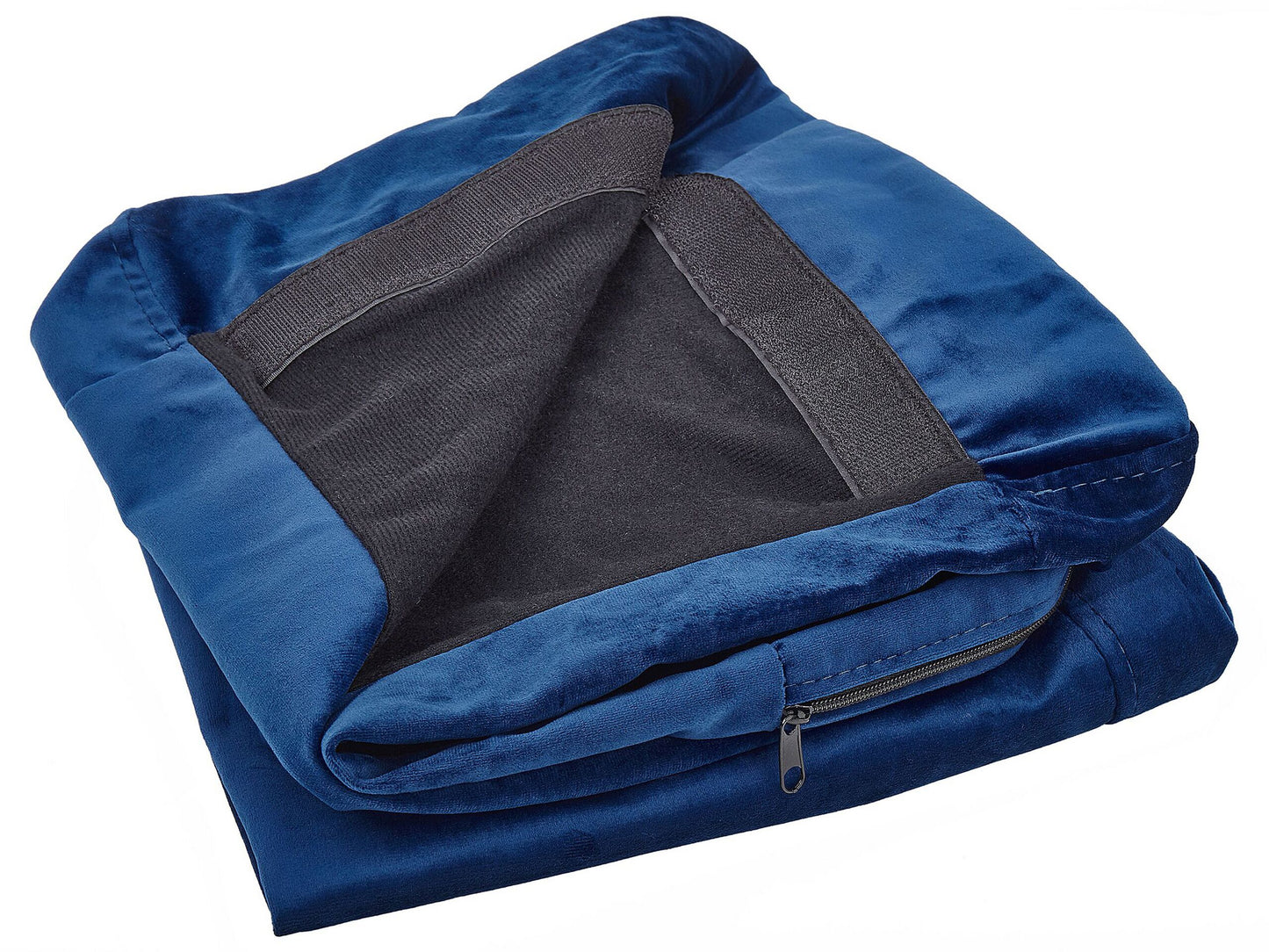 Bezug für Sessel BERNES Samtstoff Marineblau