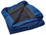 Bezug für Sessel BERNES Samtstoff Marineblau