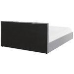 Bett mit Stauraum Stoff DREUX 180 x 200 cm Hellgrau