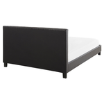 Bett mit Lattenrost Kunstleder POITIERS 160 x 200 cm Grau