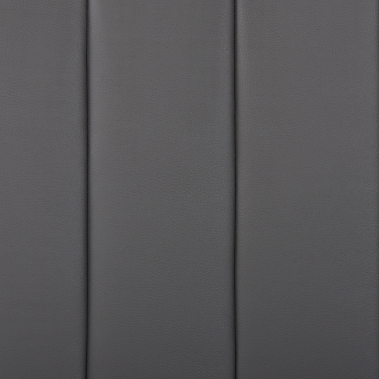 Bett mit Lattenrost Kunstleder POITIERS 160 x 200 cm Grau