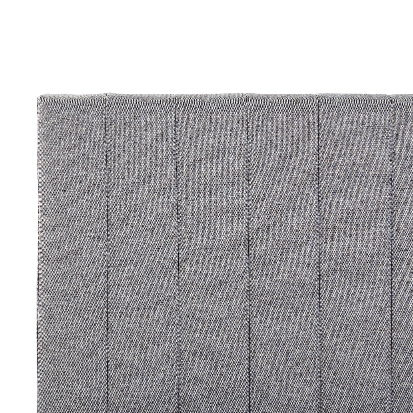 Bett mit Lattenrost Stoff POITIERS 180 x 200 cm Hellgrau