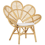 Pfauenstühle 2er Set FLORENTINE Rattan Naturfarben