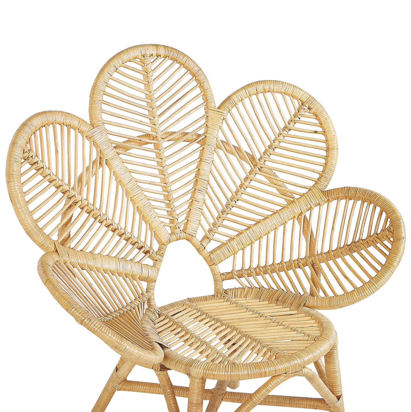 Pfauenstühle 2er Set FLORENTINE Rattan Naturfarben