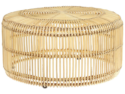 Couchtisch Rattan natürlich ⌀ 84 cm LIMNI