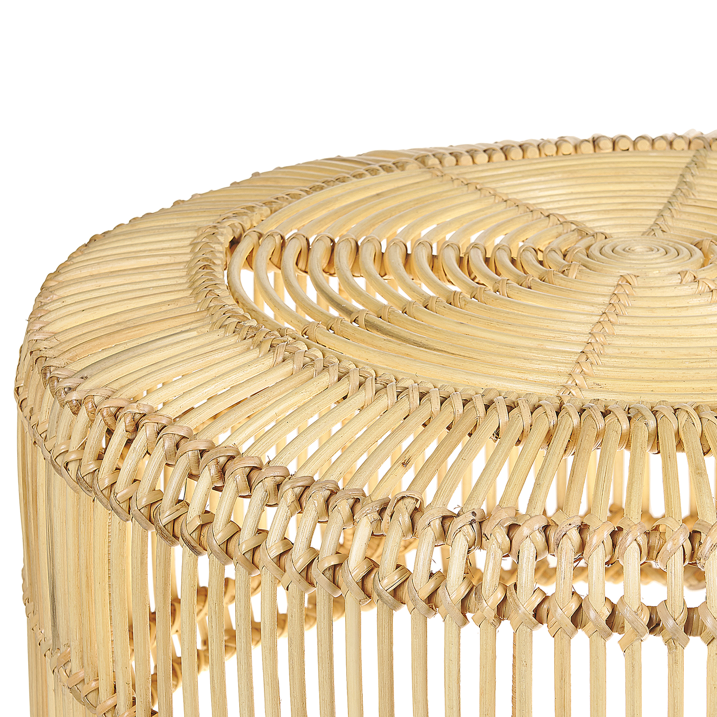Couchtisch Rattan natürlich ⌀ 84 cm LIMNI