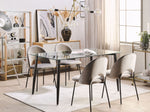 Esstisch TOTHAM Schwarz 150 cm 90 cm Sicherheitsglas