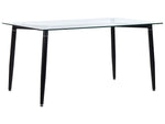 Esstisch TOTHAM Schwarz 150 cm 90 cm Sicherheitsglas