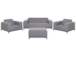 Lounge Set mit Tisch 5-Sitzer ROVIGO Grau