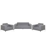 Lounge Set mit Tisch 5-Sitzer ROVIGO Grau