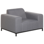 Lounge Set mit Tisch 5-Sitzer ROVIGO Grau