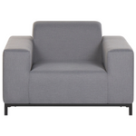 Lounge Set mit Tisch 5-Sitzer ROVIGO Grau