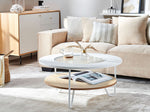 Couchtisch MDF-Platte Gefärbt Weiss CHICO