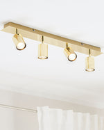 Strahler 4-flammig TIGRIS verstellbar Metall Gold