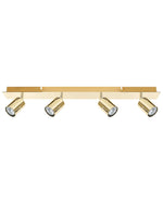 Strahler 4-flammig TIGRIS verstellbar Metall Gold