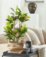 Kunstpflanze im Blumentopf 70 cm MAGNOLIA