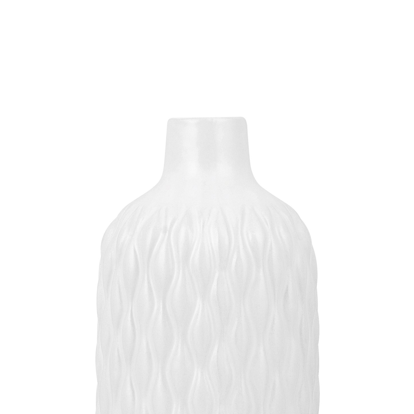 Dekovase EMAR Steinzeug 31 cm Weiss