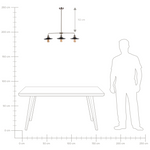 Hängelampe MONTONE Metall Schwarz