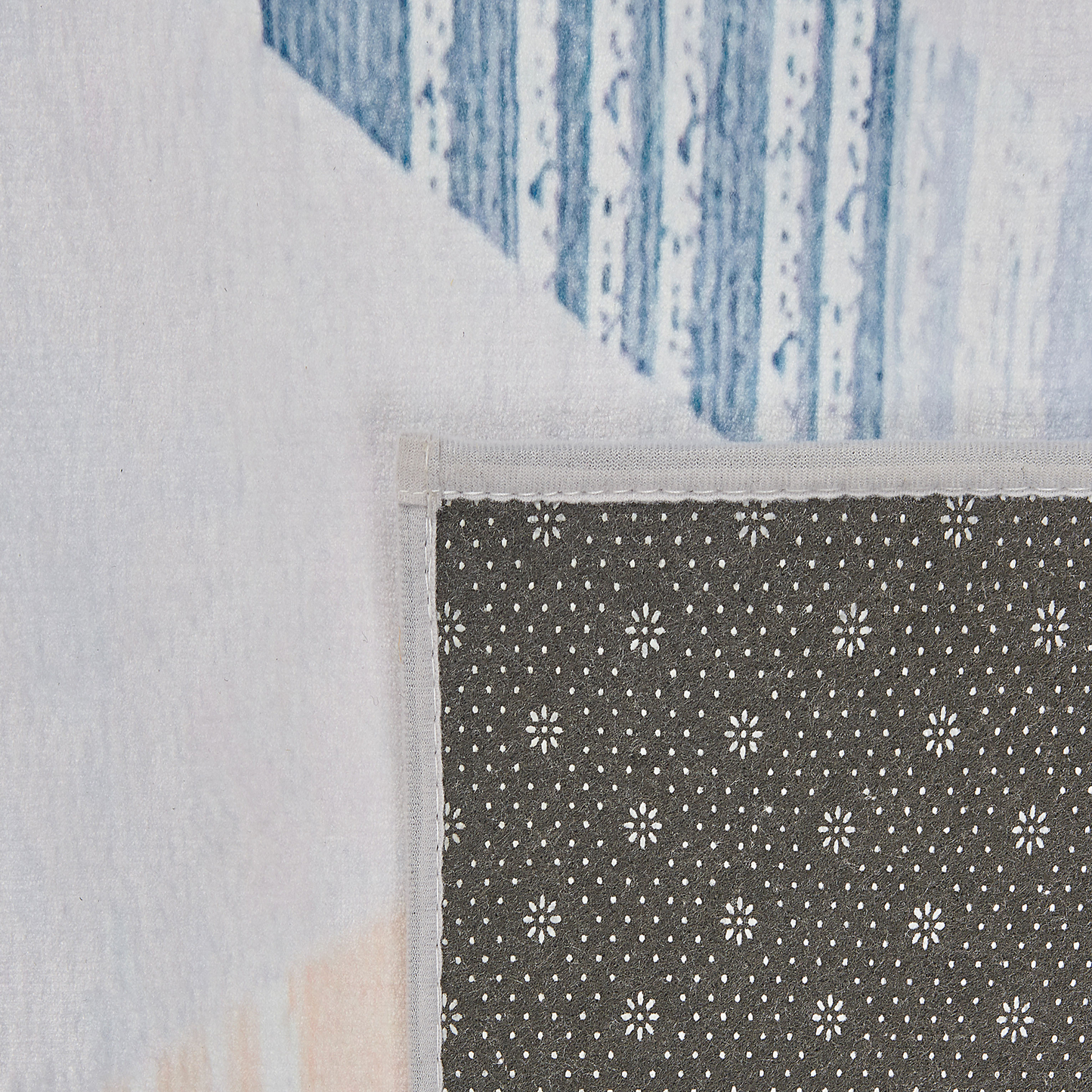 Teppich bunt 140 x 200 cm Dreieck-Moti Kurzflor YAYLA