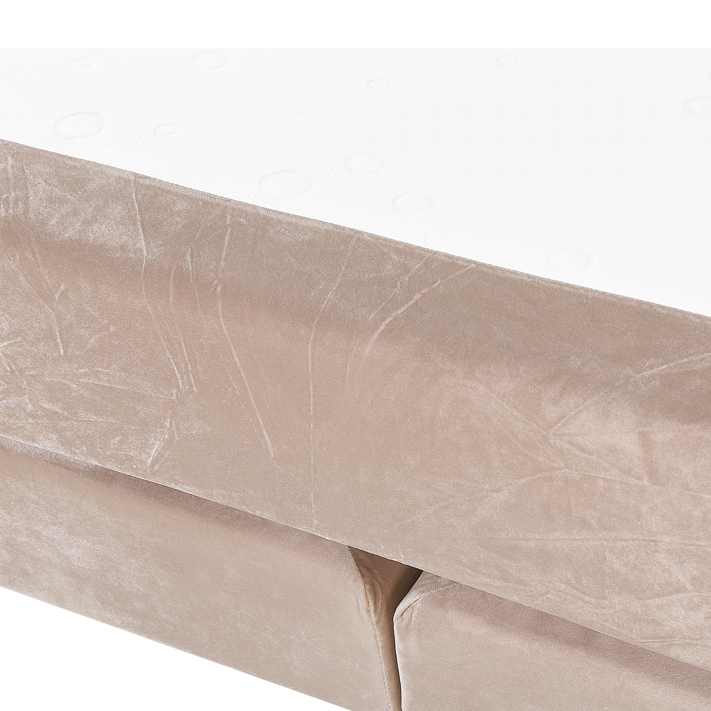 Boxspringbett Samtstoff MARQUISE 160 x 200 cm Beige