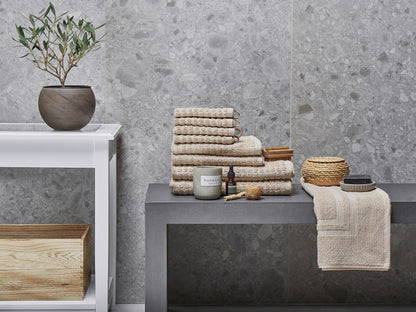 Handtücher 9er Set ATAI Baumwolle Beige