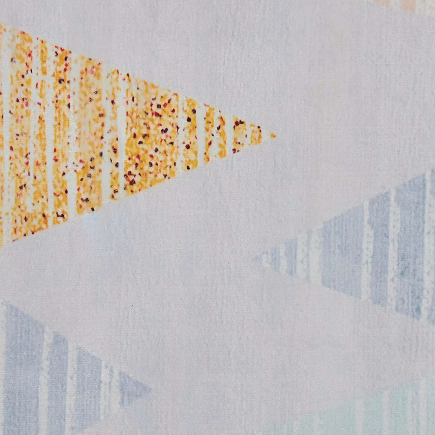 Teppich bunt 140 x 200 cm Dreieck-Moti Kurzflor YAYLA