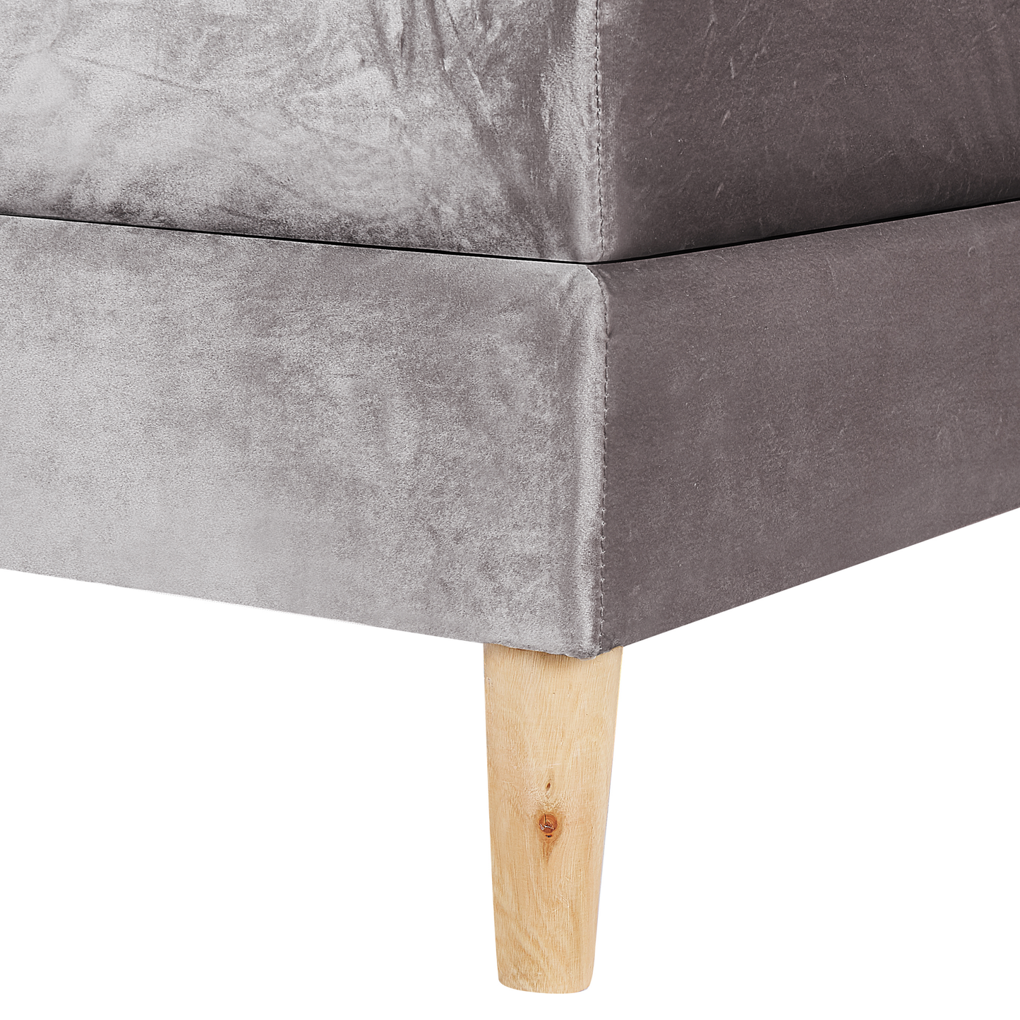 Boxspringbett Samtstoff MARQUISE 180 x 200 cm Grau
