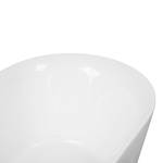 Badewanne freistehend weiss oval 150 x 75 cm CARRERA