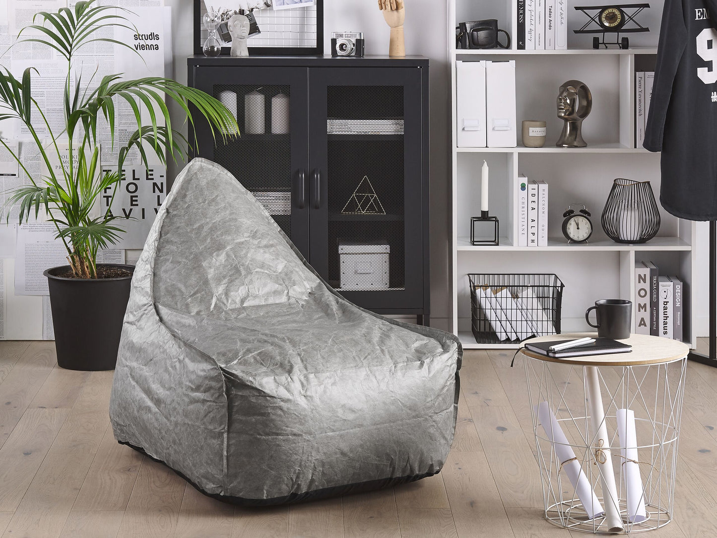 Sitzsack 200 L DROP 63 cm 75 cm Hellgrau
