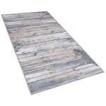 Teppich beige-grau 80 x 150 cm Kurzflor DALLICA