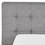 Wasserbett Stoff LILLE 160 x 200 cm Grau