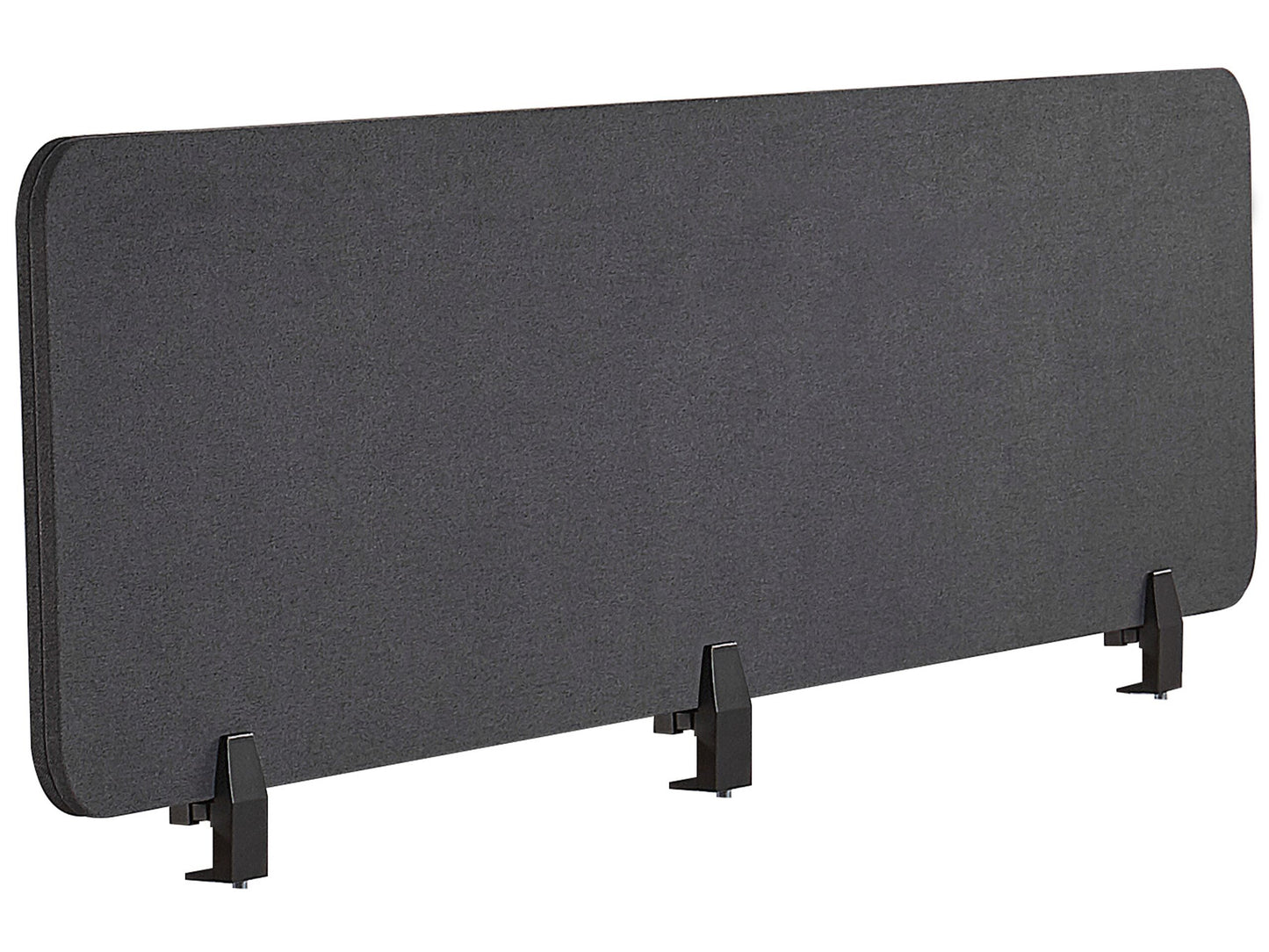 Schreibtischtrennwand dunkelgrau 180 x 40 cm WALLY