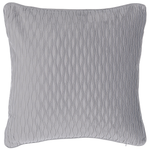 Dekokissen 2er Set MOTARI Samtstoff 45 x 45 cm Grau Geometrisches Muster
