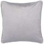 Dekokissen 2er Set MOTARI Samtstoff 45 x 45 cm Grau Geometrisches Muster