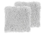 Dekokissen 2er Set CIDE 45 x 45 cm Hellgrau Ohne Muster