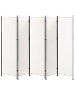 Raumteiler 5-teilig NARNI Weiss 267 cm 170 cm