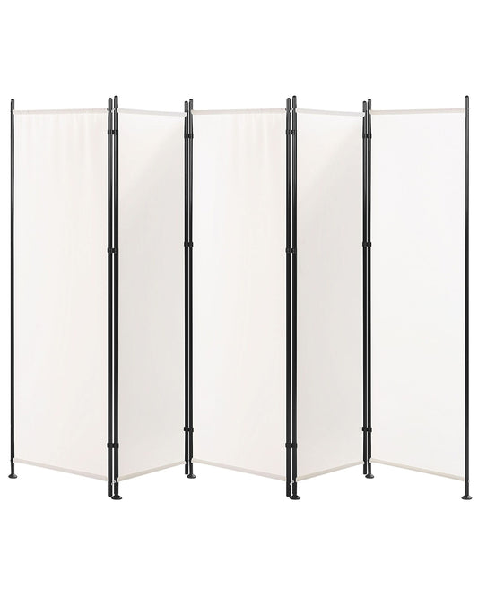 Raumteiler 5-teilig NARNI Weiss 267 cm 170 cm